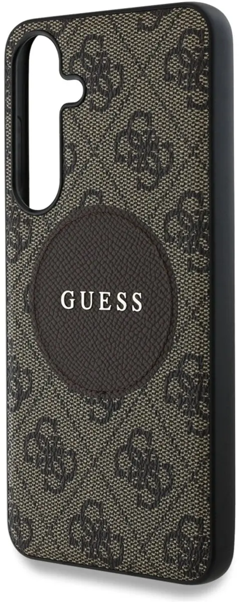 Guess 4G Ring Cirkel Logo Hoesje - Samsung Galaxy S25 Plus - Bruin - afbeelding 6 van 6