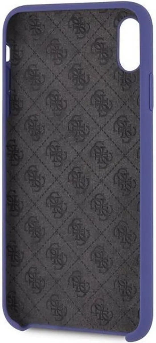 GUESS Silicone HardCase iPhone XS Max - Paars