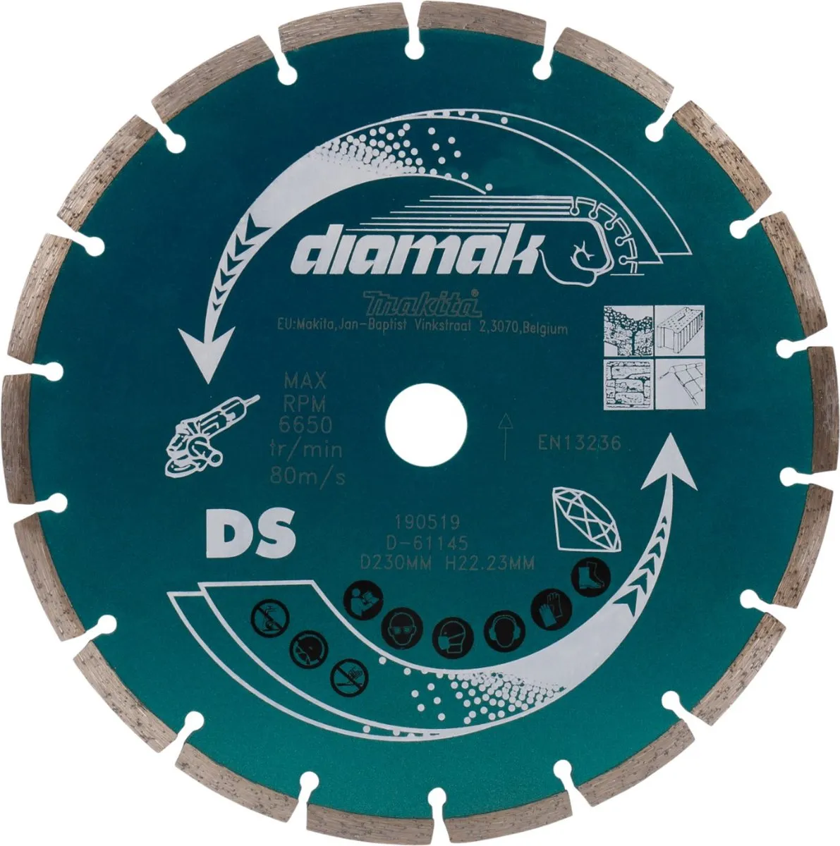 Makita D-61145 Diamantschijf 230mm - Steen/Beton