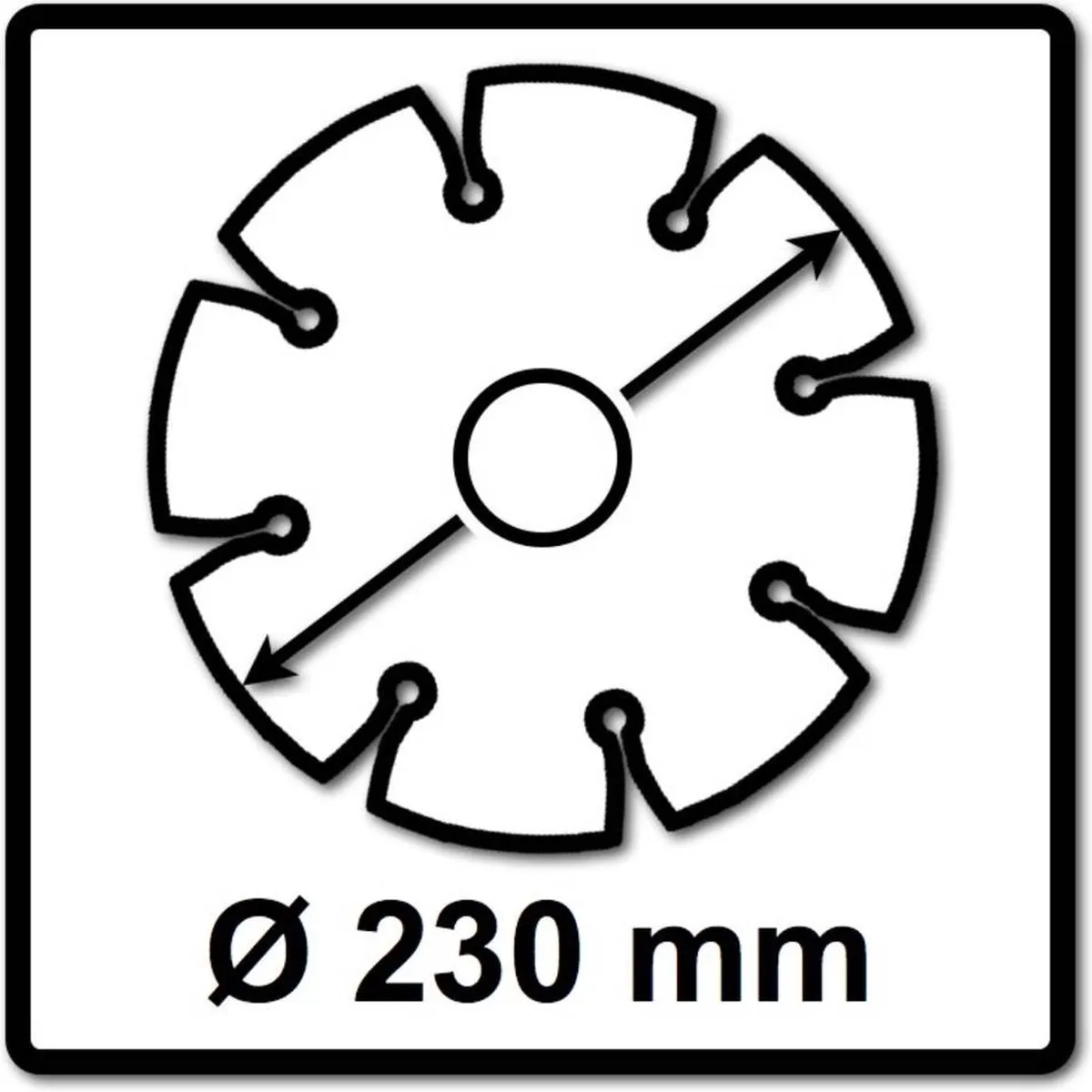 Makita D-61145 Diamantschijf 230mm - Steen/Beton