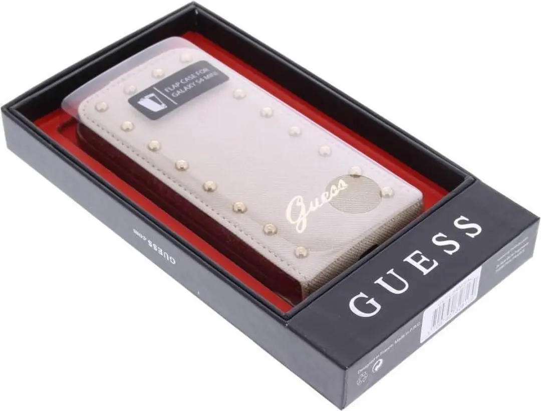 GUESS Samsung Galaxy S4 Mini Hoesje - i919032883504 - Kunstleer Wit