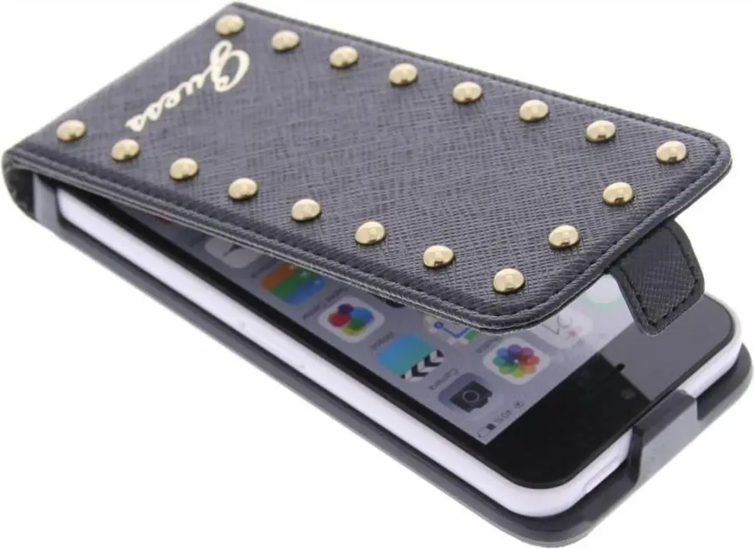 GUESS Studded Flip Case - iPhone 5C - Zwart - afbeelding 4 van 6