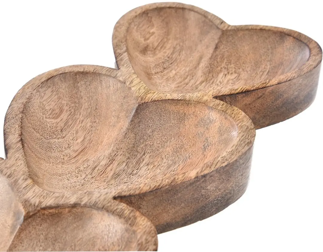 Orion Houten Snackbord Split Hart Mango 40x16cm