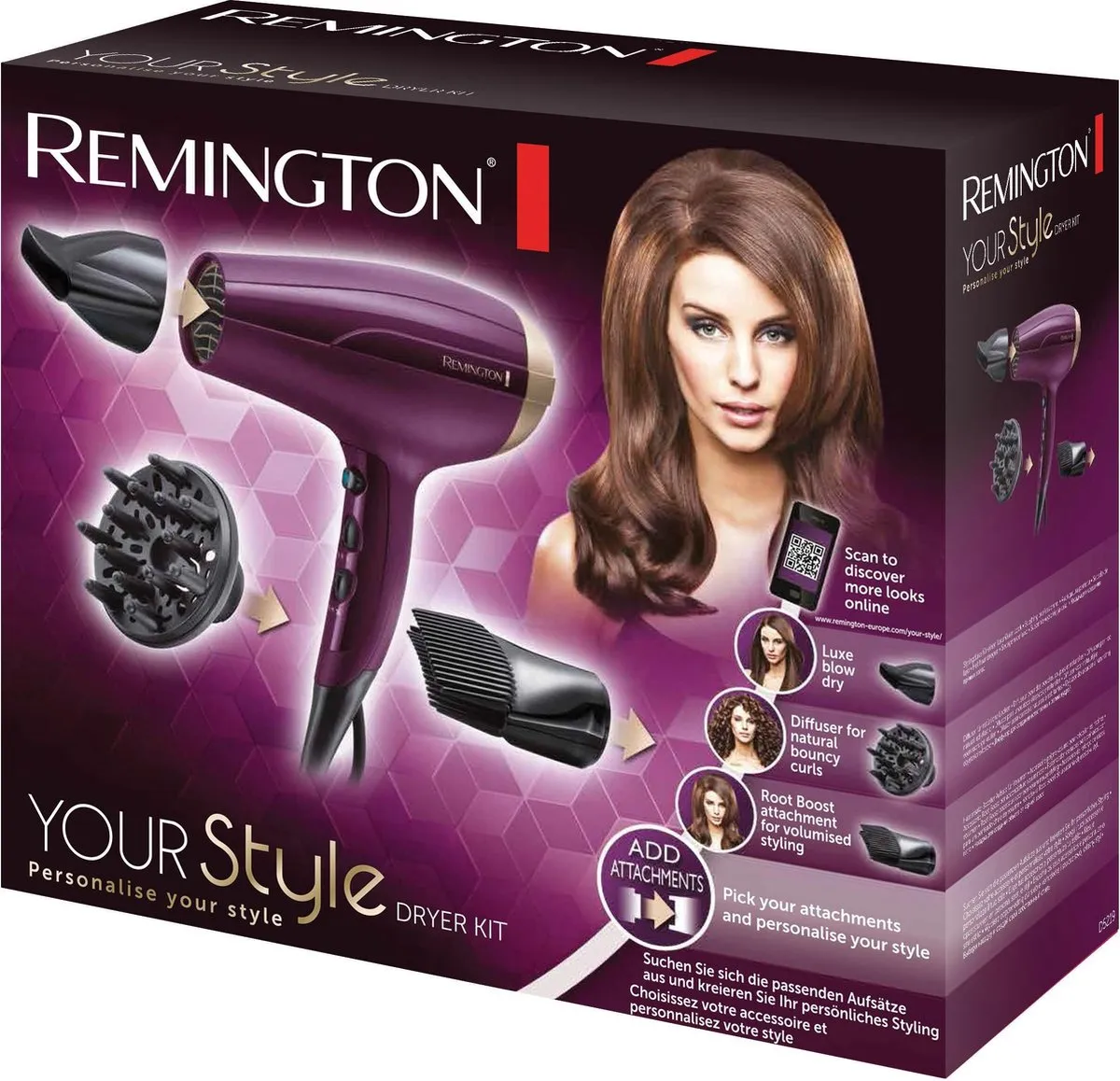 Remington D5219 Your Style Fohn 2300W - Donker paars