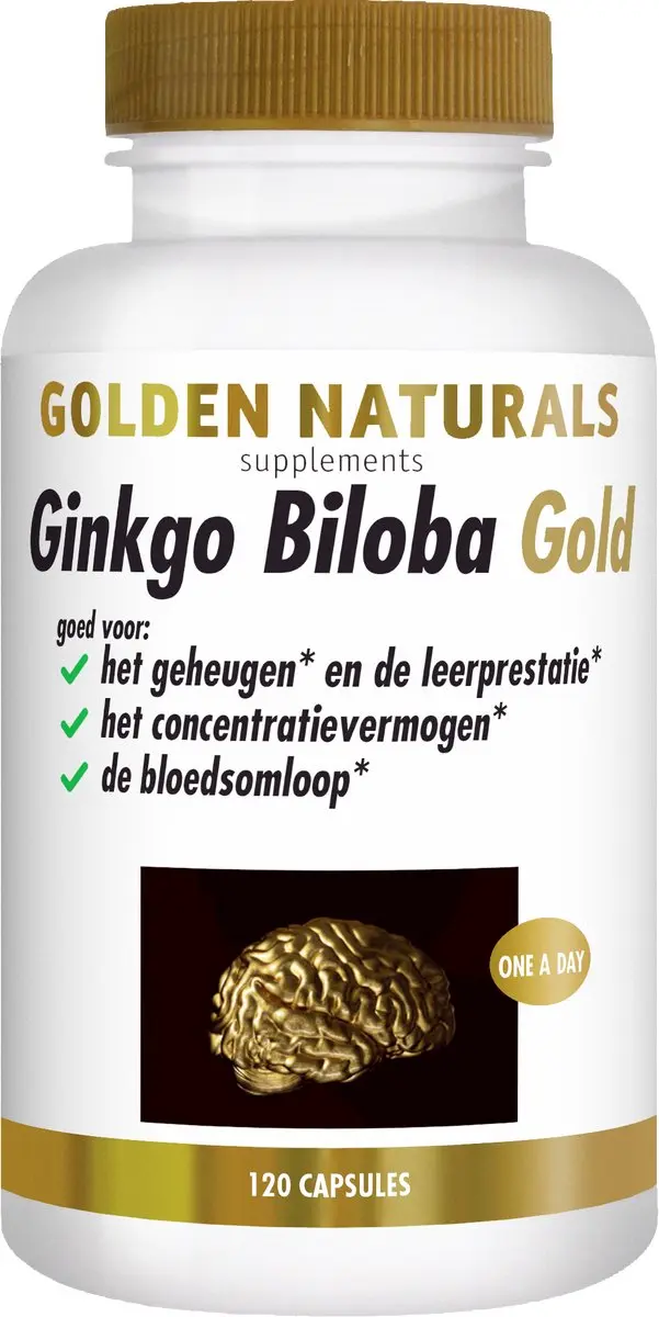 Golden Naturals Ginkgo Biloba Gold 120 Vegan Capsules