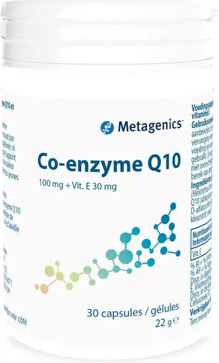 Metagenics Co-enzym Q10 + Vitamine E 30 Capsules