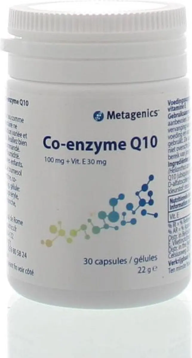 Metagenics Co-enzym Q10 + Vitamine E 30 Capsules