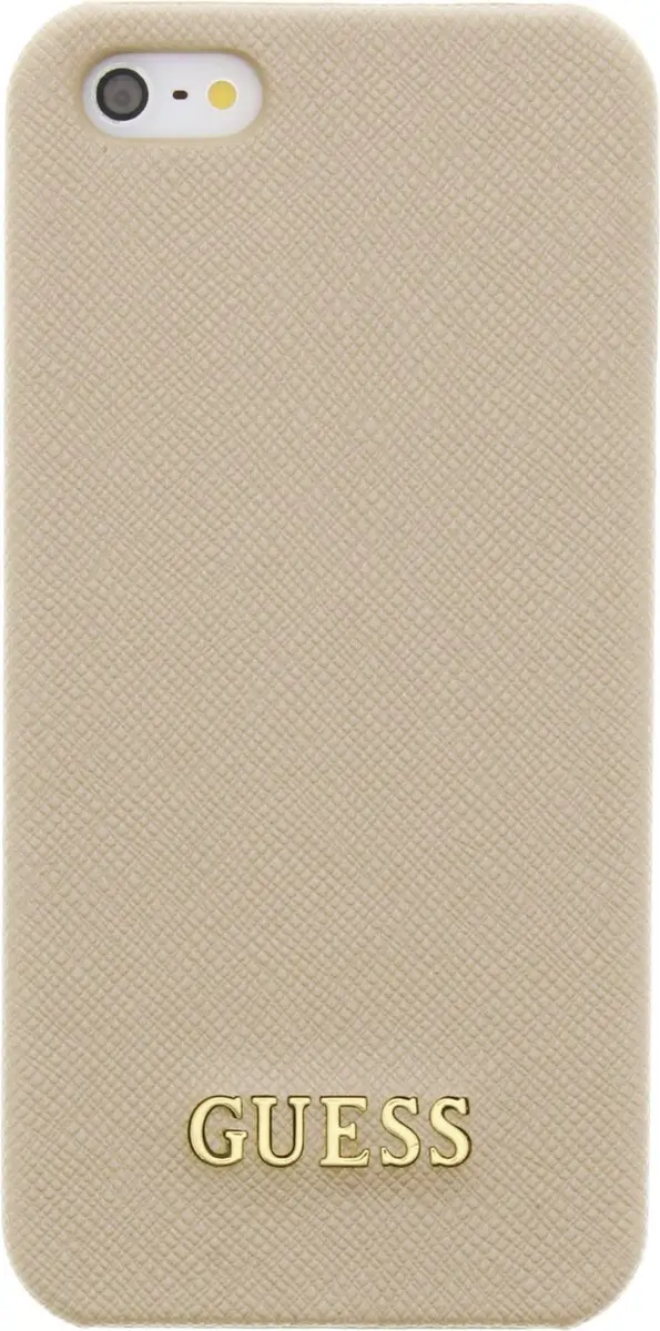 Guess Saffiano Backcover Case iPhone 5/5S/SE - Beige