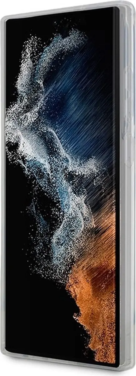 Guess Samsung Galaxy S23 Ultra Hoesje - Marmer Wit - afbeelding 6 van 6