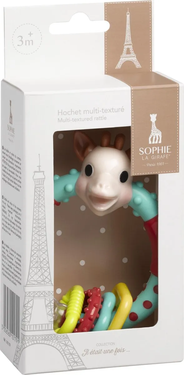 Sophie de Giraf Multi-textuur Rammelaar - Meerkleurig