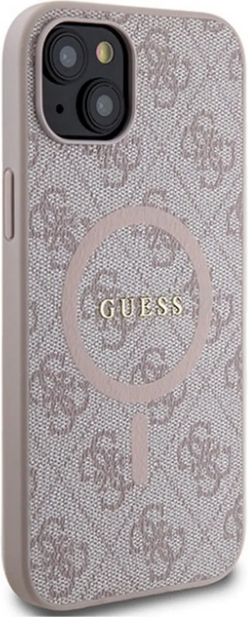 GUESS 4G Back Case MagSafe iPhone 14 - Roze