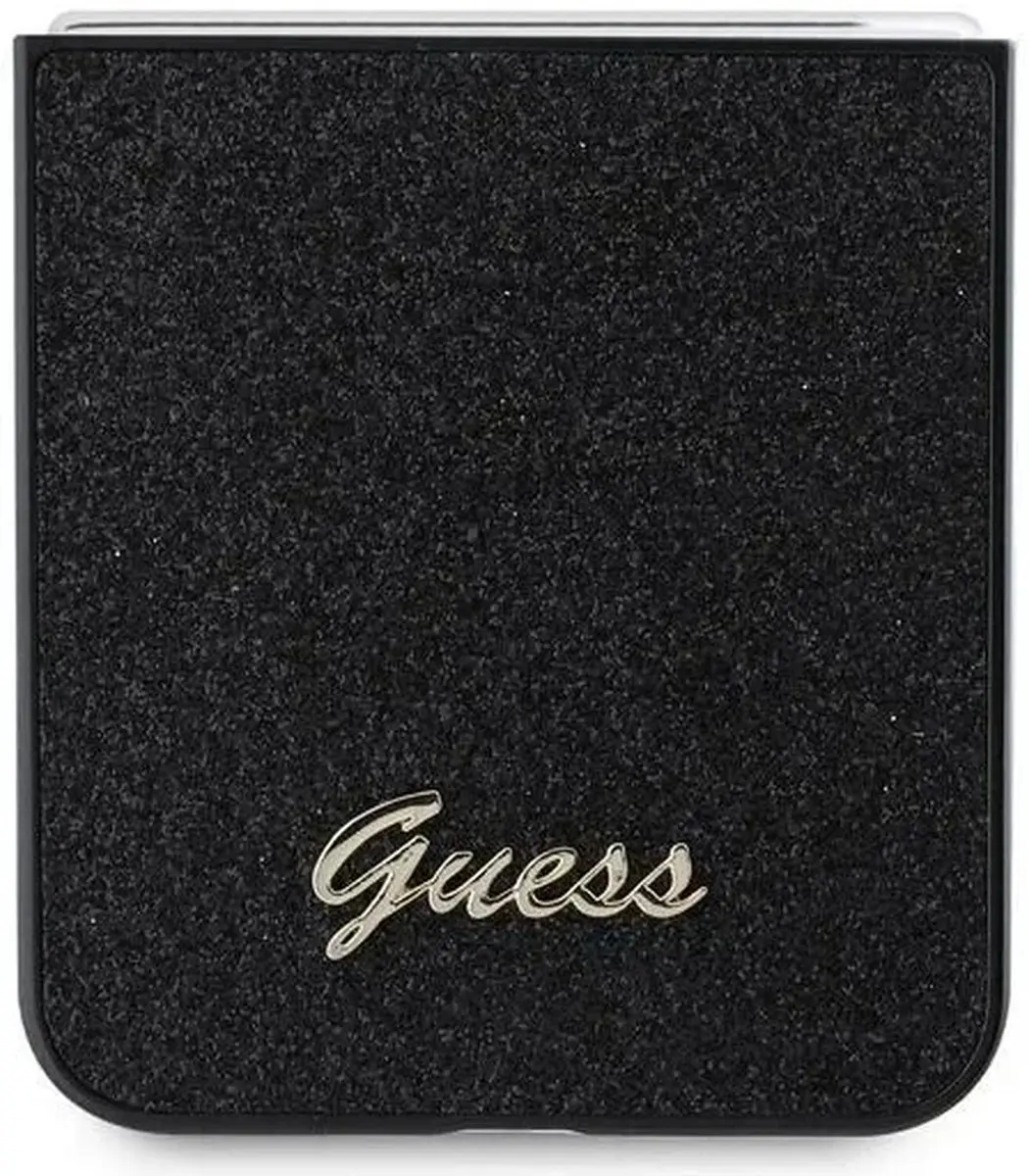 Guess Glitter Script Hoesje GUHCZF6HGGSHK - Zwart