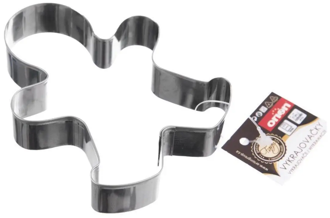 Orion Stalen Koekjesvorm Ludzik 10cm - Zilver