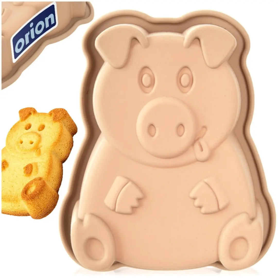 Orion Silicone Varkensvorm 18x14,5x4,5cm - Beige