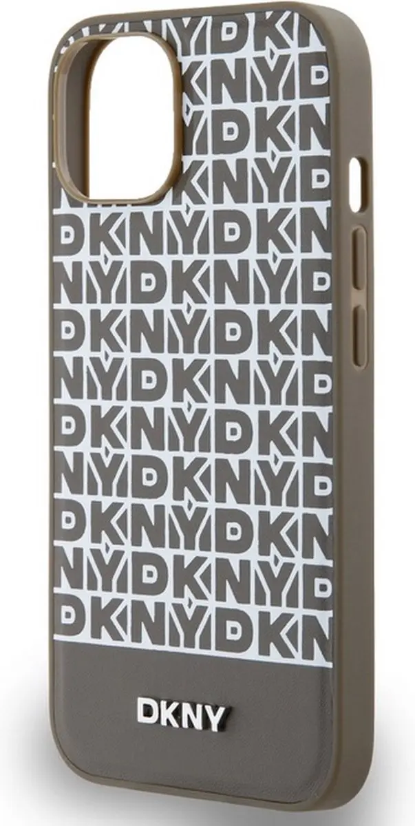 DKNY Repeat Bottom Stripe Hoesje iPhone 11 - Bruin - DKHMN61PSOSPW