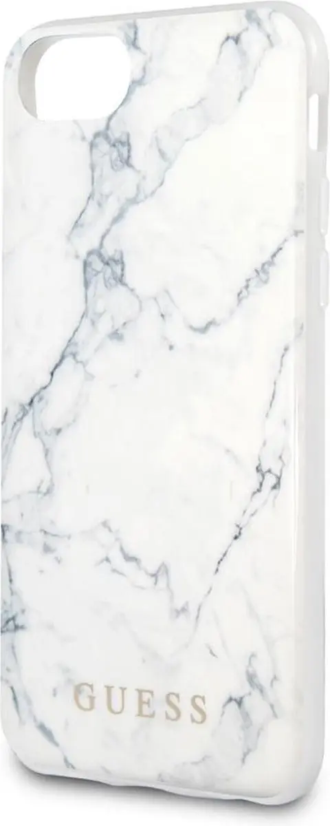 GUESS iPhone Backcase S212-4 - Marmerlook Wit - afbeelding 6 van 6