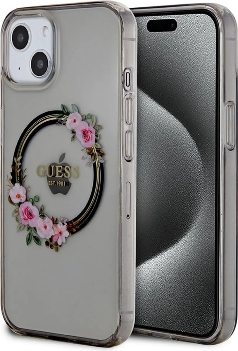 GUESS Glossy Ring Back Case MagSafe