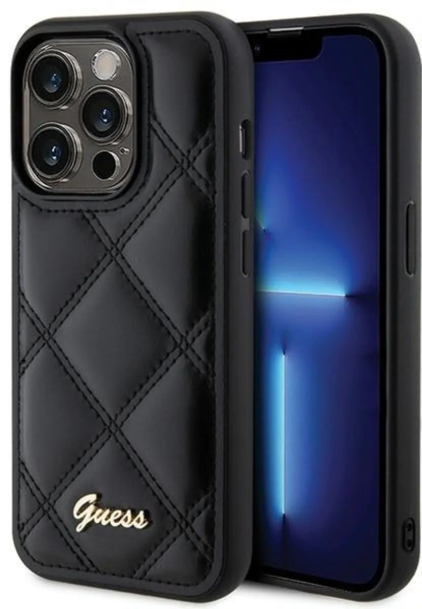 GUESS Quilted Metal Logo Hoes iPhone 15 Pro Max