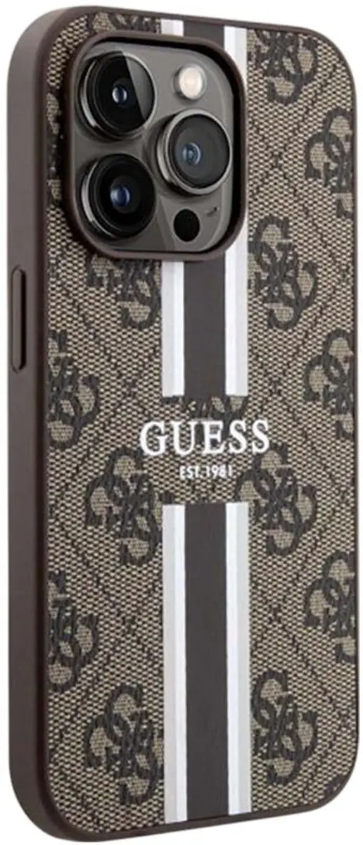GUESS 4G Printed Stripe Back Case