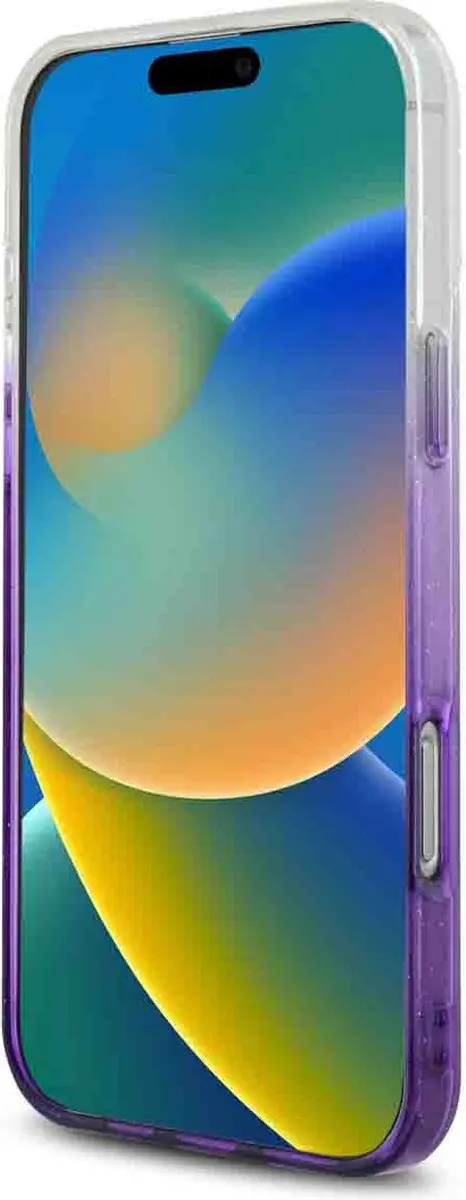 GUESS MagSafe Glitter Gradient Hoes iPhone 16 Pro Max - Paars - afbeelding 6 van 6