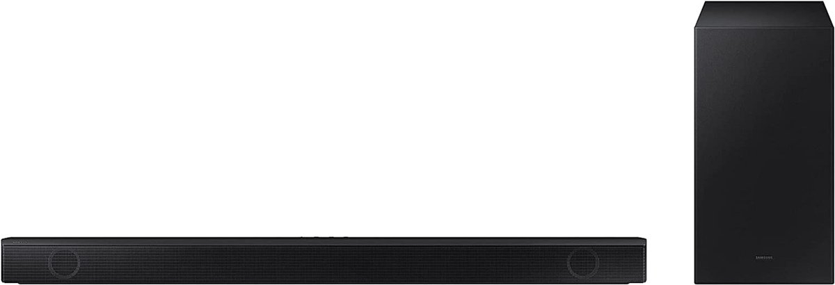 Samsung HW-B540 Soundbar Zwart Bluetooth, Incl. draadloze subwoofer, USB - Samsung HW-B540 2.1-kanaals B-soundbar, Dolby 2.0 en DTS Virtual: X, Adaptive Sound Lite, Game Mode [2022]