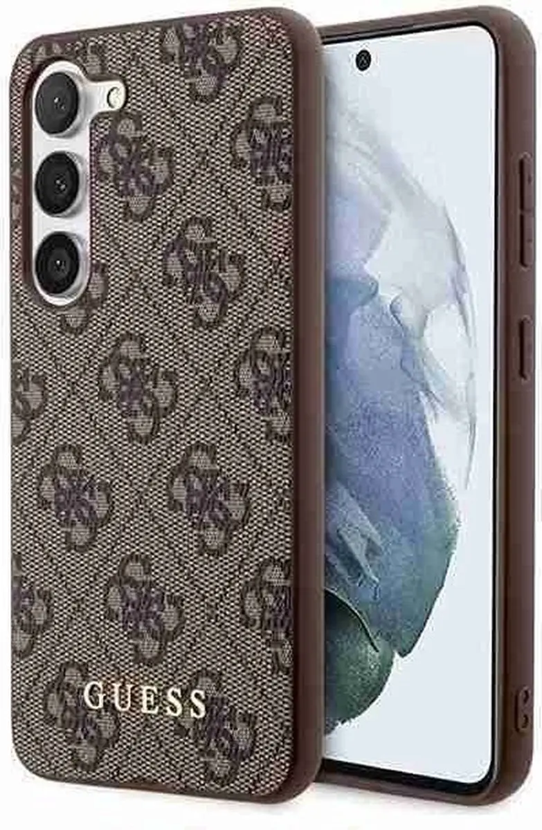 Guess Hard Case Metaal Bruin/Goud voor Samsung Galaxy S23 Plus - 3666339116996 - afbeelding 6 van 6