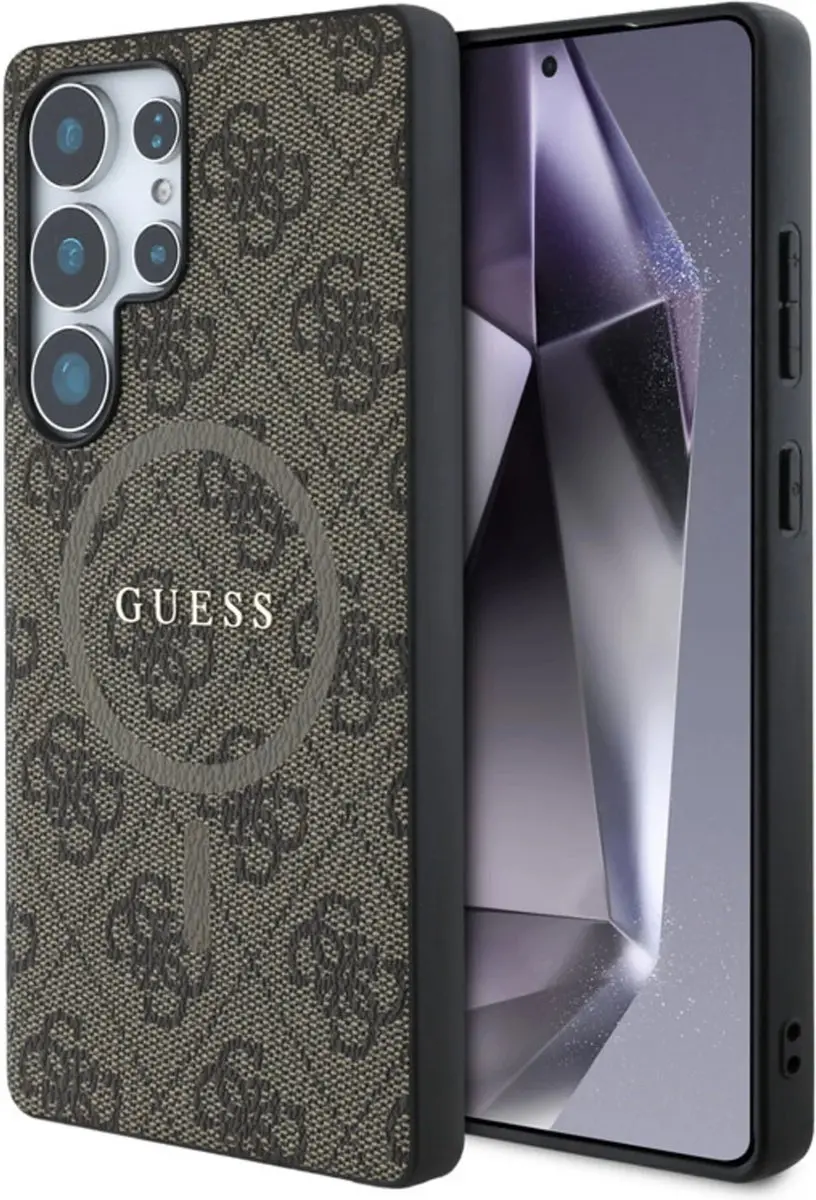 Guess PU Leer Hoes Samsung Galaxy S25 Ultra - MagSafe - 13279 - Bruin