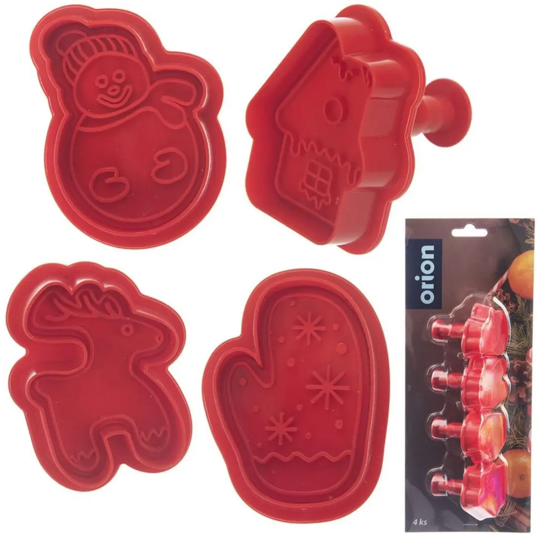 Orion Kerst Koekjesuitstekers Set - 4 Stuks - Duurzaam