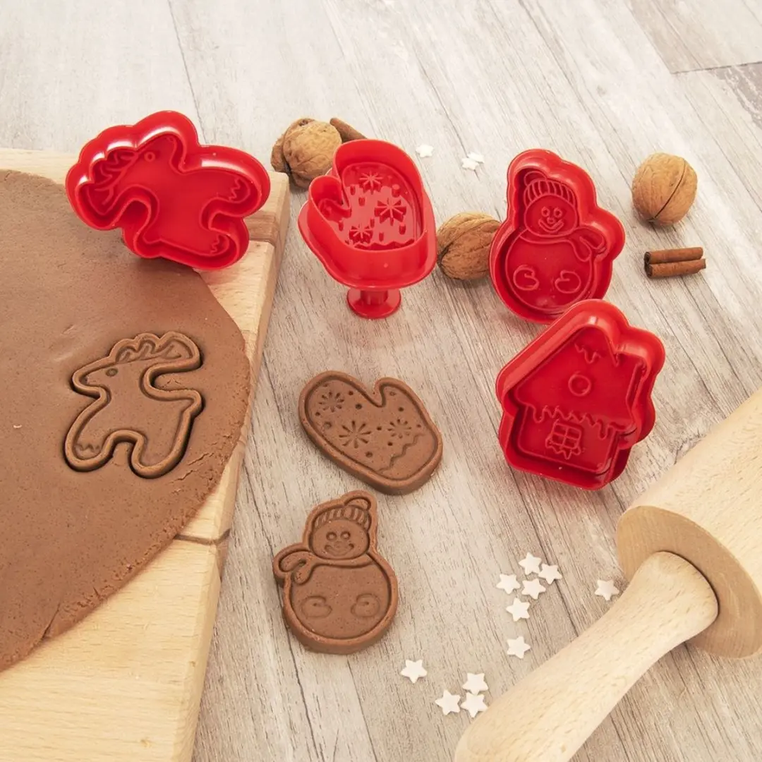 Orion Kerst Koekjesuitstekers Set - 4 Stuks - Duurzaam