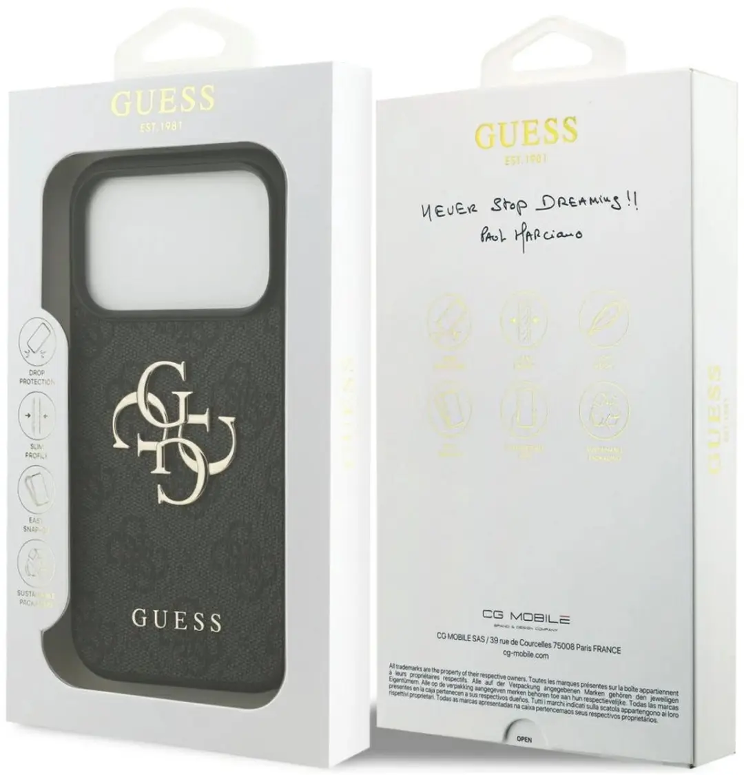GUESS iPhone 17 Pro Back Cover 14679 - Zwart