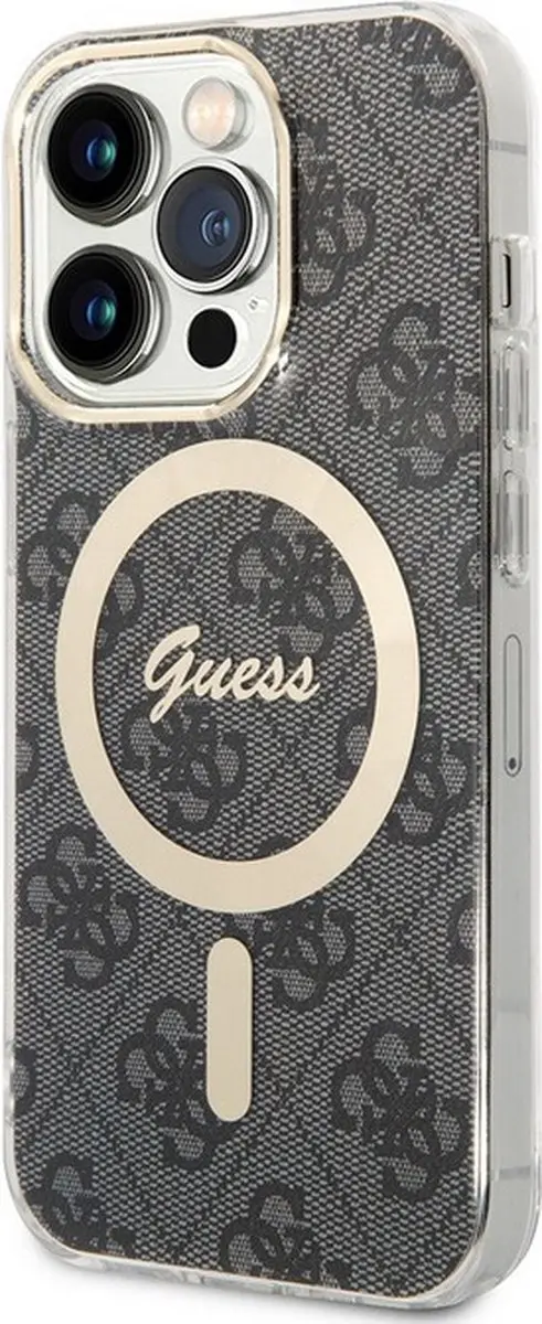 GUESS IML 4G Back Case - iPhone 15 Pro - Grijs