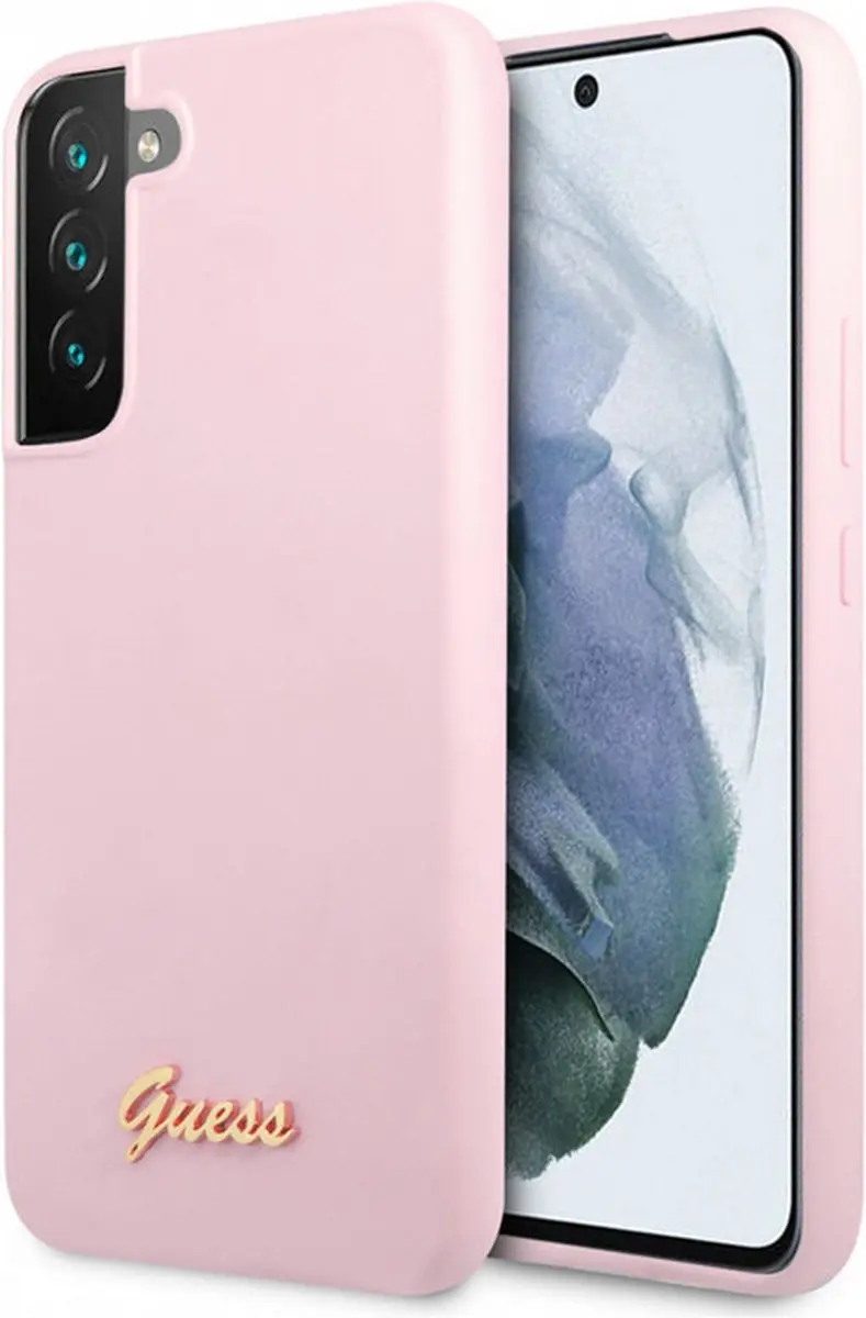 Guess Silicone Retro Hoesje S22+ Lavendel