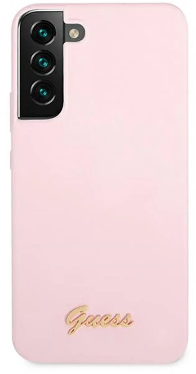 Guess Silicone Retro Hoesje S22+ Lavendel