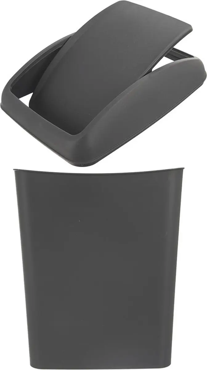 Orion Plastic Prullenbak 5L - Grijs - afbeelding 6 van 6