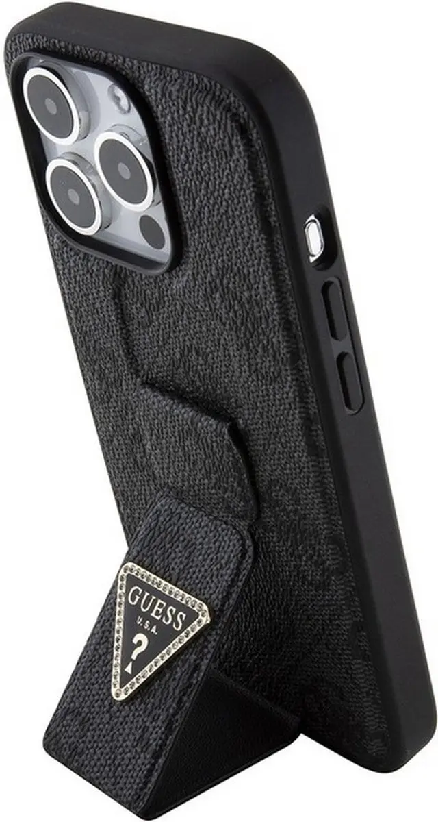 GUESS 4G Triangle Logo Grip Back Case - Grijs