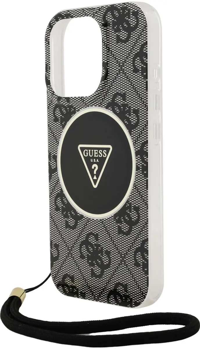 Guess iPhone 16 Pro MagSafe Hoesje - Zwart