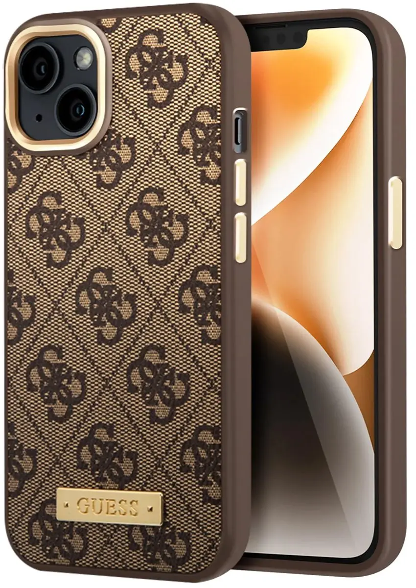 GUESS iPhone 14 Hardcase - Goud - MagSafe - 3666339069902
