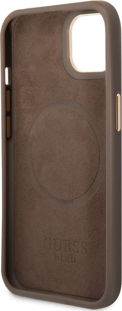 GUESS iPhone 14 Hardcase - Goud - MagSafe - 3666339069902