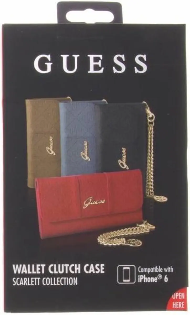 GUESS Wallet Clutch Case iPhone 6 - Blauw - 6G35010201
