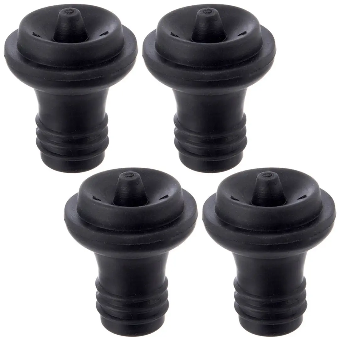 Orion Vacuüm Flesstoppen Set - 4 Stuks - Zwart