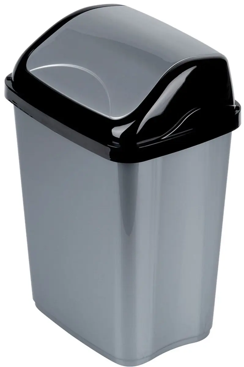 Orion Plastic Prullenbak 16L - Grijs/Zwart