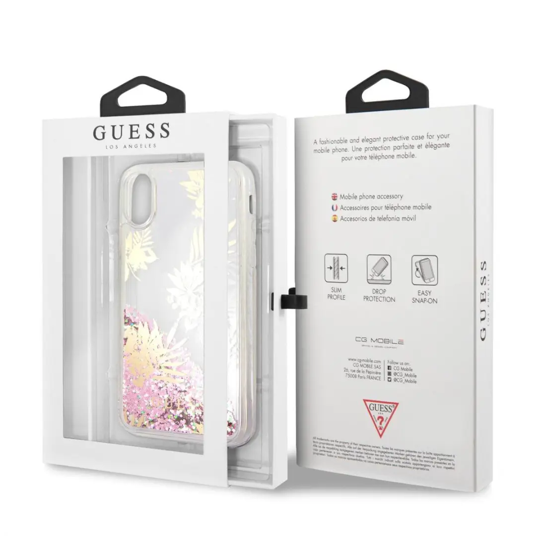 GUESS iPhone Xs/X Hoesje S212-4 - Goud