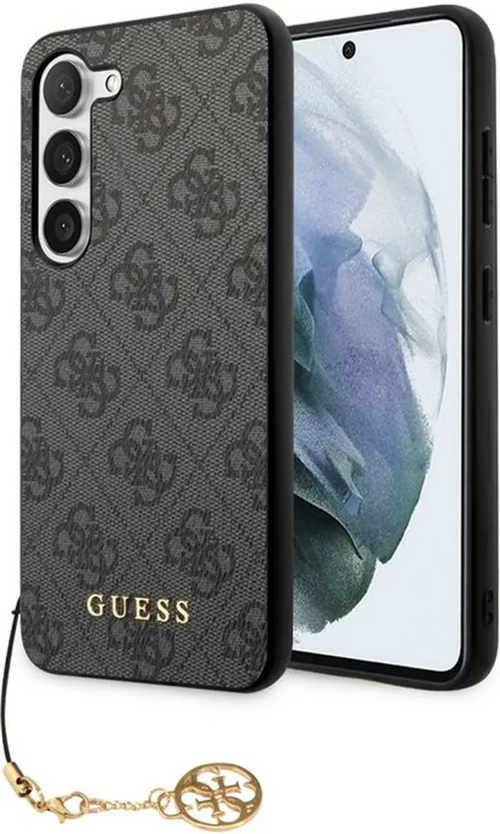 Guess 4G Charms Back Cover - Samsung Galaxy S23+ - Grijs