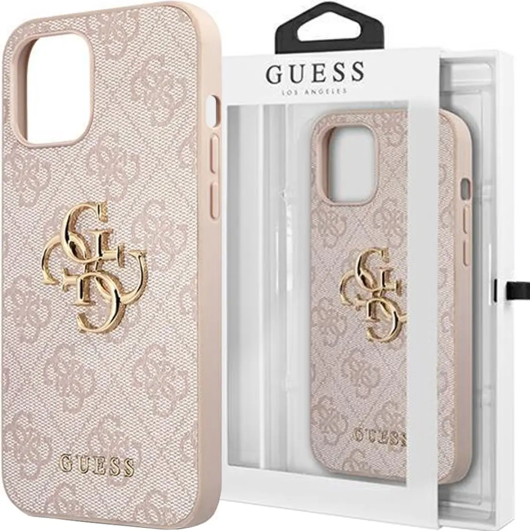 GUESS Telefoonhoesje iPhone 14 Pro Max - Roze - Pu - MagSafe