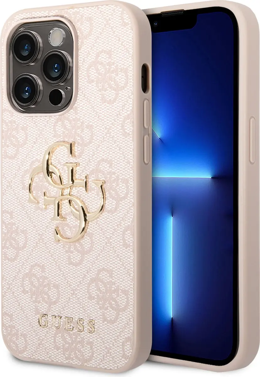 GUESS Telefoonhoesje iPhone 14 Pro Max - Roze - Pu - MagSafe