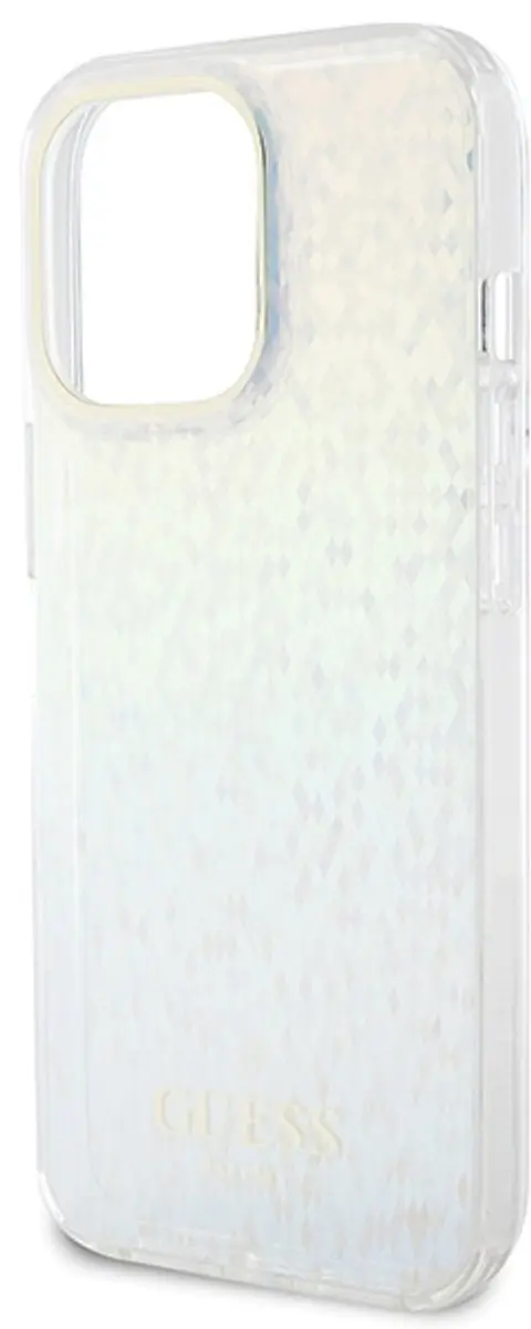 GUESS IML Faceted Mirror Disco Hoes - iPhone 15 Pro Max - Regenboog