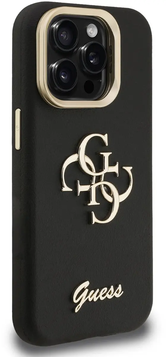 GUESS 4G Logo Hoesje iPhone 15 Pro - Zwart - MPN 13452