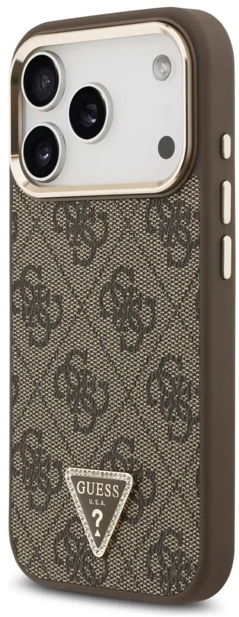 GUESS Telefoonhoesje iPhone 17 Pro - MagSafe - Bruin
