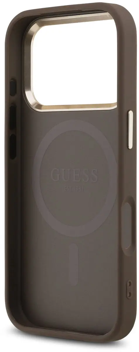 GUESS Telefoonhoesje iPhone 17 Pro - MagSafe - Bruin