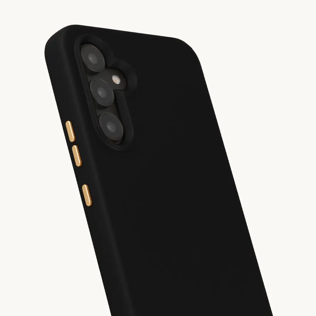 Selencia Hoesje Samsung Galaxy A54 - Velvet Black - MagSafe
